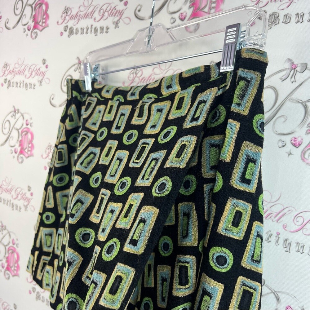 Clientele skort shorts skirt vintage groovy pattern Geometric Patterned Shorts - Picture 6 of 16